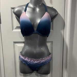 Shade & Shore Blue and Pink Bikini